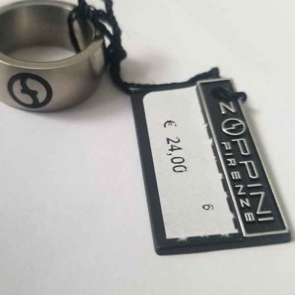 Boys Zoppini Firenze Stainless Steel Ring Size 6 - Picture 4 of 4